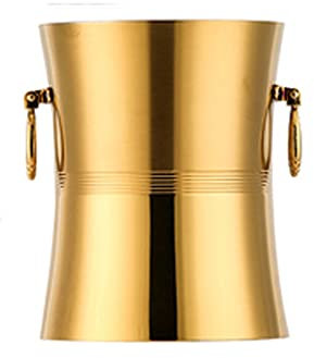 DIIDIIFF Hoher Nennwert Edelstahl Doppelschicht Verdickter Eiskübel Wein Champagner Eiskübel Bierfass Spieß Weinfass Ktv Bar Kommerzieller Eiskübel/a/14 * 18 cm