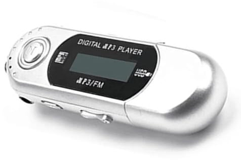 Persistence Mini Lettore MP3 USB 2.0 Piccola unità Flash Lettore Musicale LCD Multilingue con Jack Audio da 3,5 mm Spegnimento Automatico Durevole (A)