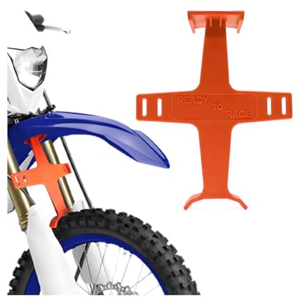 Mandark Motorcycle Suspension Fork Support Guard Transportation Protector, Motorbike Fork Saver Brace, Auto Tie Down Seal Saver Protection Accessories, Universal for Dirt Bike Motocross (Orange)