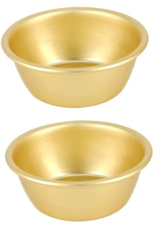 Set Di 2 Ciotole in Alluminio Coreano in Stile Semplice Per Insalata Zuppa Noodles Istantanei Lavabili in Lavastoviglie E Adatte Microonde
