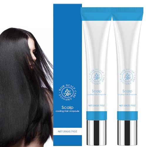Scalp Serum, 2Pack Scalp Cooling Hair Ampoule for Hair Loss, Scalpy Hair Growth Serum, Strengthening Soothing Hair Essences for Women and Men