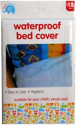 Waterproof Mattress Protector Single Bed Size – Soft Waterproof Bed Cover for Bed Wetting Kids Baby Adults & Pets – Breathable Fitted Mattress Cover – Washable Durable Hypoallergenic Protection Sheets