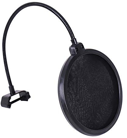 Layer Microphone Pop Filter with 360° Swivel Arm for Blue, Vocal Recording, Podcast, and Studio Use