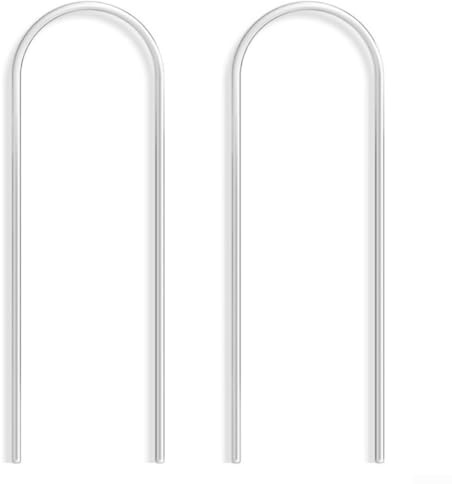 Cornice a graticcio a forma di U in acrilico trasparente per uso interno ed esterno, supporta piante rampicanti come Pothos, Hoya, edera della vite e Monstera, set da due pezzi