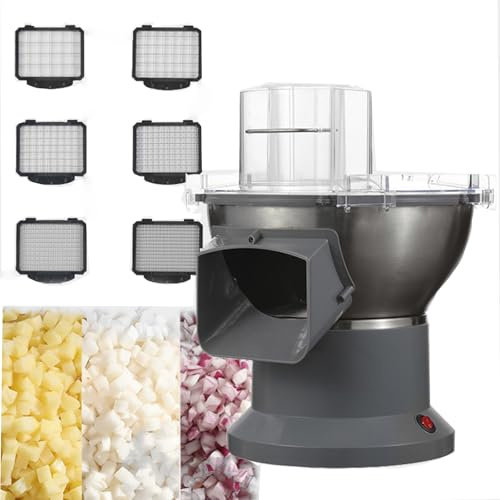 LjyAeono Cortadora De Verduras EléCtrica, Cortadora De Verduras Profesional para Zanahorias, Patatas Y Cebollas, Ideal para Restaurantes, Hoteles Y Hogares con Grandes Necesidades Alimentarias.
