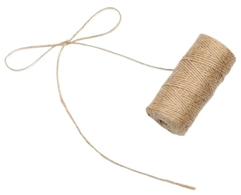 corda di giuta per fai da te, corda di canapa per Spago di canapa da 100 iarde, corda da 2 mm, filo for decorazioni fai da te e artigianato