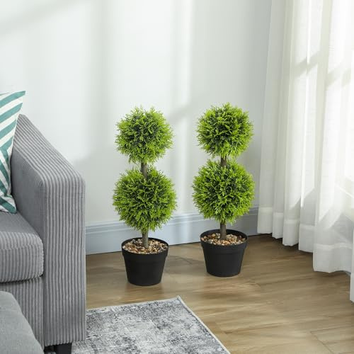 Artificial Potted Fiddle Leaf Fig Tree in Modern Planter for Living Room, Office or Hallway Decor, 180cm Tall Green Houseplant