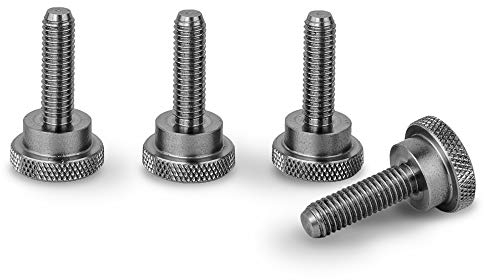 Precisiongeek Rostfreiem Edelstahl Ansatzschraube Rändelschrauben M8 x 19mm (4 Stück)