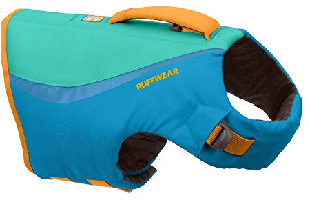 Ruffwear, Float Coat Dog Life Jacket, Premium Buoyancy Swim Vest with Lift Handle, Secure Fit & Reflective Trim, Adjustable Flotation for Swimming, Boating, & Outdoor Adventures, Blue Dusk, Small