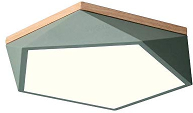 ZHANGL Nordic Chambre Moderne Plafonnier Simple Rhombus Personnalité Décoration Blanc Lampadaire Creative Plafonnier géométrique Creative LED Lampe de Plafond d'éclairage intérieur (Taille : 40cm)