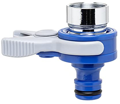 TATAY Hahnverbinder für Indoor-wasserhähne Top Line, Außengewinde 24mm, Innengewinde 22mm, Universalstecker, Sonnenschutz, Einfache Installation, Blau. 0002301