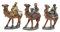 Aries Boutique Tamano 10cm Los 3 Reyes Magos, Figuras de Camello, Belén, Exhibición de Navidad, Pintado a Mano. Pantalla Interior/Exterior.