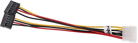 vhbw Câble Alimentation en Y vers 2X Ports SATA pour Disque Dur | adaptateur secteur - 12 cm