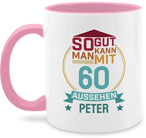 Tasse Tassen 325ml - 60. Geburtstag - So gut kann man mit 60 aussehen - 325 ml - Rosa - jahre mann zum 60.geburtstag sechzigern auch glühweintassen frau personalisierte 60ster sprüche