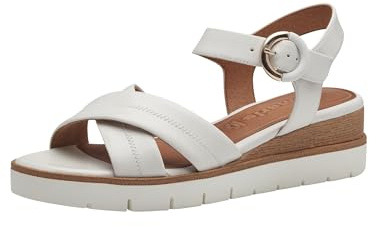 Tamaris dam kilsandal 1-28202-42, Vitt läder, 39 EU