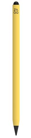 ZAGG Pro Stylus 2 Pen für iPad [2018 & Neuer], kabellos Laden, magnetischer Halt, klick-Einschalten, Doppelspitze, Neigungserkennung, Handflächenerkennung, Lange Akkulaufzeit, LED-Anzeige (gelb)