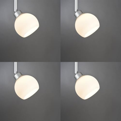 Paulmann Wolbi Lampenschirm, Satin Rund Glas, 4 Stück, Ø 3,3 cm | Ersatzglas, Ersatzschirm
