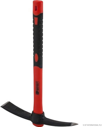 Mini Hand Mattock With Fibreglass Handle - Double End Hardened Head | Suitable For Gardening, Loosening Soil, Camping & Planting | Pick Axe, Builders, DIY Hand Tool