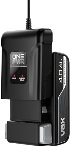 Vax Genuine 4.0Ah Battery and Charger Kit, Fast-Charging, 3 Year Guarantee