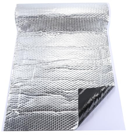 PAMATIO 2 m² Alubutyl selbstklebend Dämmmatte Anti Dröhn Matte, 50 cm x 4 M 2mm Auto Dämmung Schalldämmung für Kfz, LKW, Schallschutzmatte, Fahrzeugdämmung