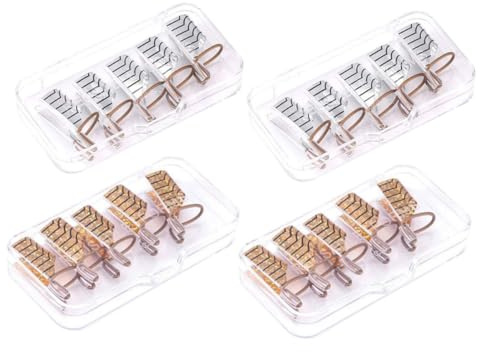 WOONEKY 20pezzi Forme Estensibili in Alluminio Per Unghie French Guida Precisa Per Manicure Art Accessorio Riutilizzabile Per Salone e Uso Domestico