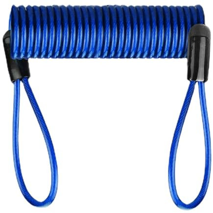 Gmokluytw Helmets Lock Cable | Disc Lock Cable For All Kinds Of Locks | Security Steel Wire Spring Reminder Rope For Scooter Motorcycle Motorbike Vehicle Baggage Helmets Lock