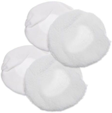 4Tlg Polierhauben-Set, Polierpad,2x Wolle,2x Mikrofaser,220mm-250mm Polierteller, auswaschbar