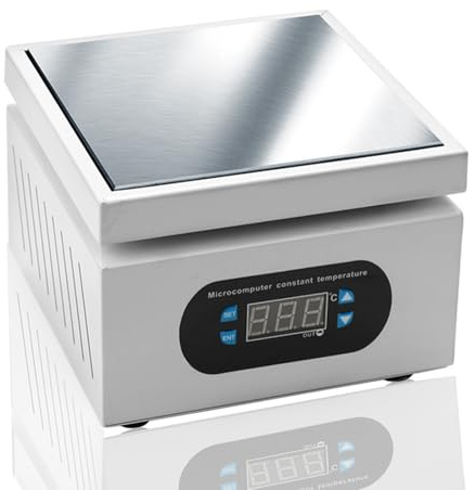 Auveach Lötstation Heizplatte 400 ℃ Elektrisch 350W Schweißer Heizplatte mit Digitalanzeige für Reparatur (100X100mm)