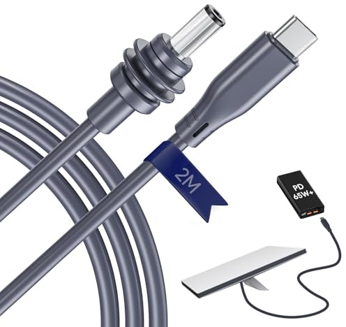 EDUP® Cable USB C a CC PD 100W para Starlink Mini/Mini X, Impermeable, 2m | Cable 2m USB-C a CC, entrada PD 100W, cordón impermeable 18AWG, compatible con fuentes PD 65W+, para Starlink Mini y Mini X