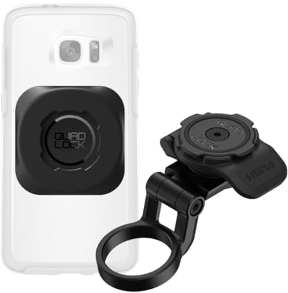 QUAD LOCK Vorbaukappe (Verstellbar) Handyhalterung Fahrrad Kit mit universellem MAG-Adapter für Smartphones