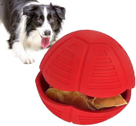 Generico Balle Distributeur Snack Pour Chiens | Jeux avec Snacks et Distributeur d'Alimentation, Activités Interactives pour Formation, Jeux Distributeurs Aliments et Accessoires pour Animaux de