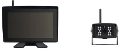 Telecamera Posteriore Auto Monitor Registratore DVR AHD Wireless Impermeabile 9'' Laterale 1080P Camion Carrelli Elevatori Escavatori Veicoli Agricoli(2 Camera,No SD Card)