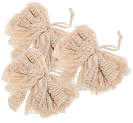 Bolsa para Jabón Espumoso Pe 3 Piezas, Malla para Baño | Secado Rápido y Limpieza Fácil, Formato 3 Unidades, Apta para Hombres y Mujeres