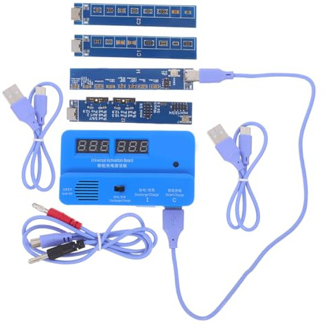 BELLIFFY Circuit Tester for Batteries Universal Charging Circuit Tester Universal Mobile Charging Tools for Phone Batteries Blue