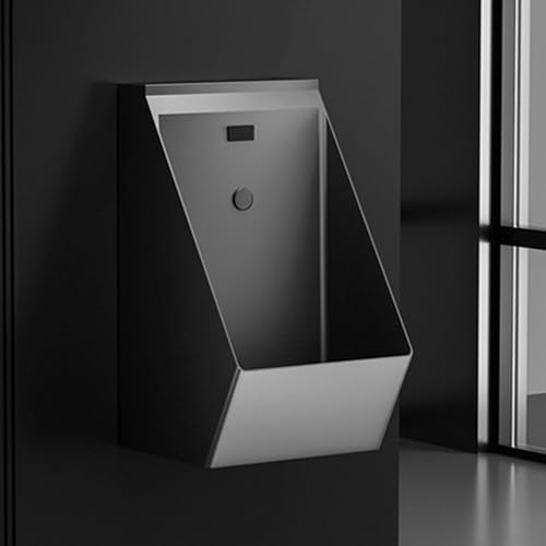 Urinoir mural automatique en acier inoxydable avec capteur pour salle de bain homme et famille - Hygiénique et écologique - Design sans contact