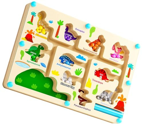 MLWSKERTY Tablero De Conteo Laberintos Números Rastreo Juego Magnético Conteo Y Clasificación Colores Laberintos Madera Educativos Juguete para Niños Juguete Aprendizaje Habilidades