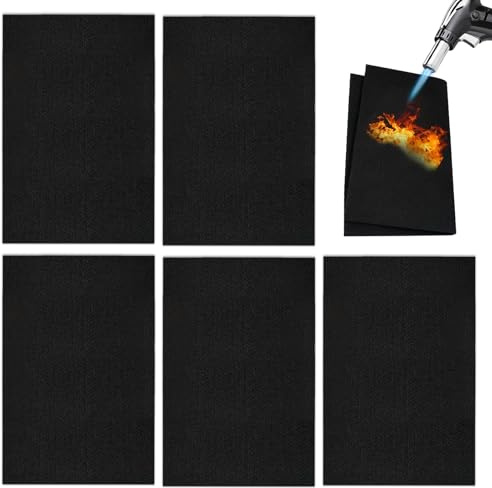 Tappetino ignifugo, tappetino di protezione antincendio, 5 pezzi, 6 mm 30x20 cm - Tappetino ignifugo, protezione antincendio sicura, pannello di protezione antincendio, per barbecue, saldatura, camino