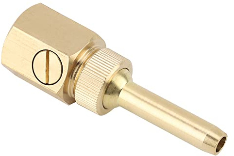 Hztyyier Ugello per Fontana Dritto Universale Regolabile in Ottone, Materiale di Alta qualità, Regolazione Verticale di 15 Gradi, Ideale per Vari Effetti di Getto di Fontana (4 Punti DN15)