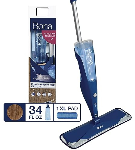 Bona Fregona de pulverización premium, microfibra, para suelos de madera dura