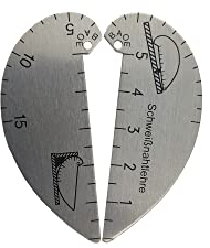 Radienlehre aus Alu, einfache Ausführung - 1 Stück