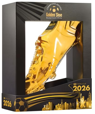 Golden Shoe | Blended Scotch Whisky | Limitierte Champions Edition im Fußballschuh-Design | World Cup 2026 | 40% Vol. | 700ml