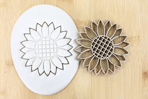 Blumen Sonnenblume Cookie Cutter Fondant Keksstempel/Ausstechform Keksausstecher Plätzchen ca. 8cm