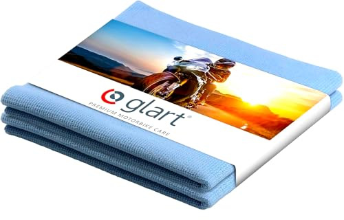 Glart 2er Set Motorradtücher anthrazit für Autowäsche, Felgen, Lack, Autopflege 18x12x6 cm, Waschset statt Waschhandschuh oder Felgenbürste