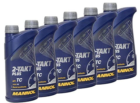 Motoröl Gemisch Öl MANNOL 2-Takt Plus API TC 6 X 1 Liter