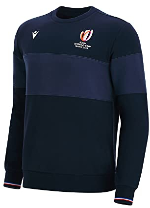 Macron Offizielles Rugby-Sweatshirt Frankreich World Cup 2023, blau, 10 Jahre