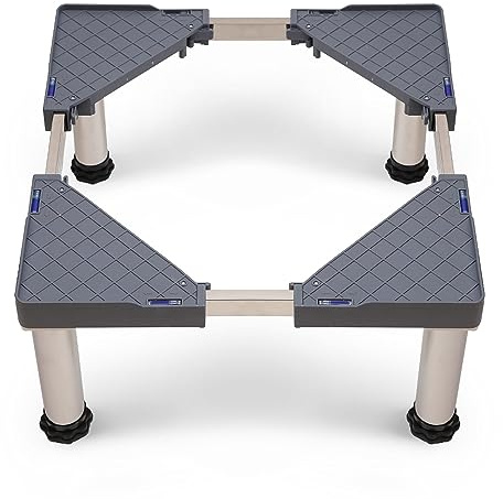 Untergestell für waschmaschine 4 Stahl Beine hoch 29-32cm Verstellbarer Waschmaschinensockel kühlschrank untergestell Mini-kühlschrankständer Ausziehbarer Gerätekühlschrankständer Tragkraft 300kg