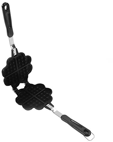 UPQRSG Double Sided Heart Waffle Maker, er Heart Shape Stick Waffle Making Pattern, Multi Mini Heart Shaped Waffle Maker, Home Kitchen Baking Accessory