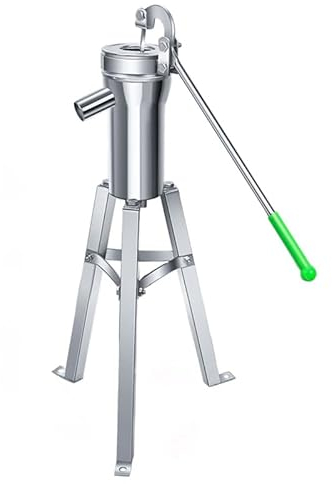 SanGin Wellhead Wasserpumpe, Edelstahl Schaukel Wasserpumpe, Old-Fashioned manuelle Wasserpumpe, Kipphebel kann drehen, mit Halterung