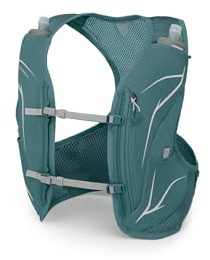 Osprey Dyna LT Women's Running Hydration Vest with Hydraulics Soft Flasks, Cascade Blue/Silver Lining, Large