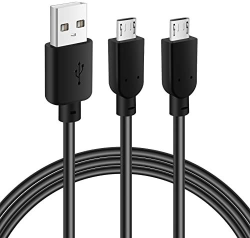 Mygatti 1 m Micro-USB-Kabel (2er-Pack), USB 2.0 Typ A auf Micro-USB-Schnellladedatenkabel, kompatibel mit Galaxy S7 S6 S5 J7 Edge Note 5, Kindle Fire, PS4-Controller und weiteren Micro usb Geräten